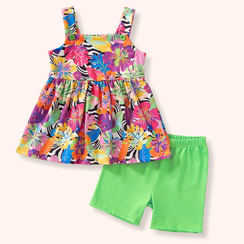 4T Tropical Hibiscus Outfit