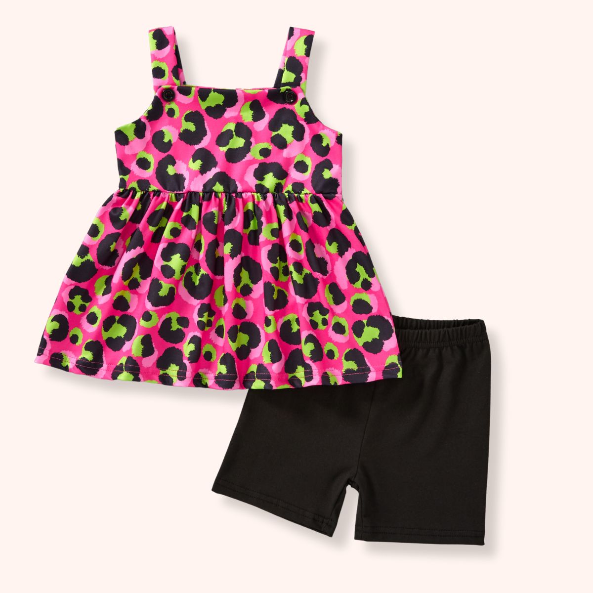 4T Neon Leopard Outfit