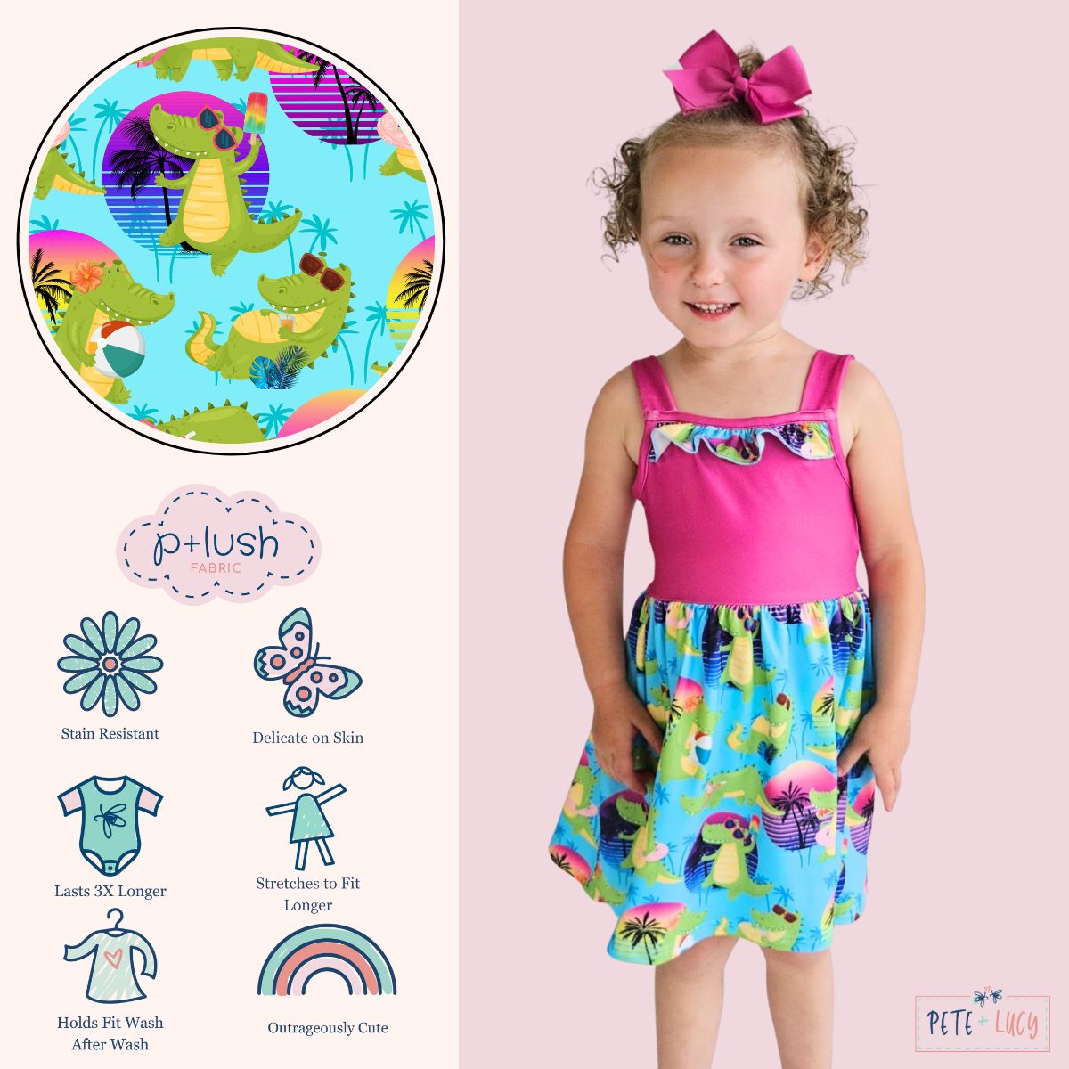 4T Gator Groove Dress