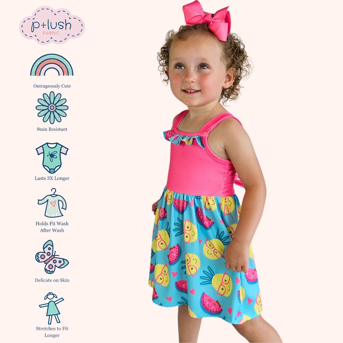 5 Girls Pineapple Party Dress