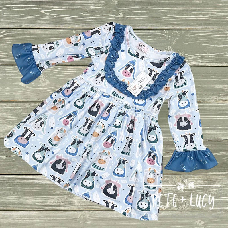6-12 Month Cool Cows Dress