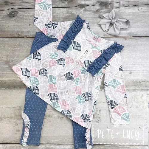 0-6 Month Rainbow Blues Outfit